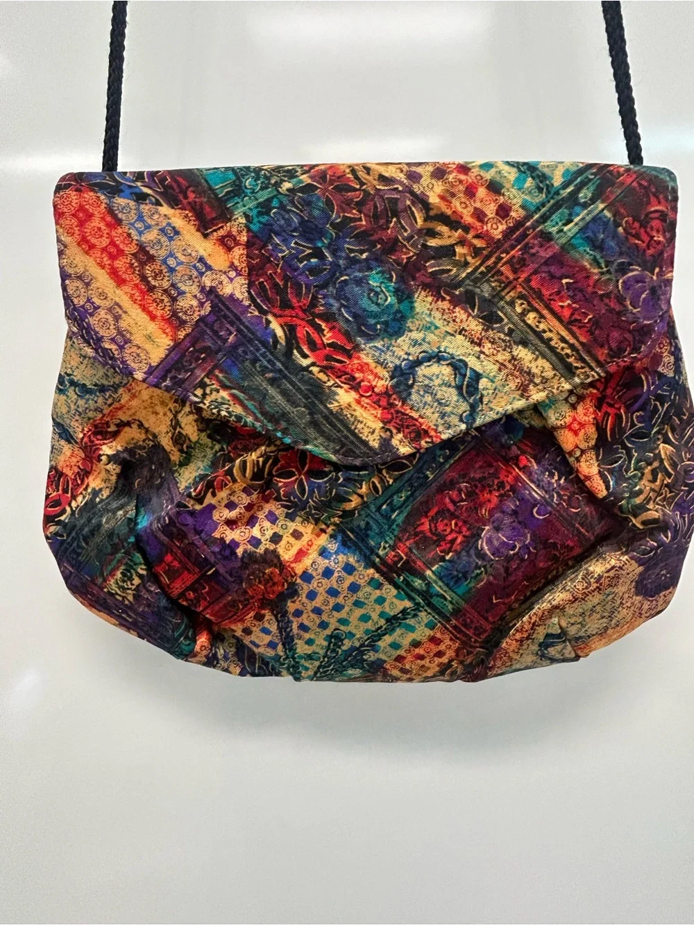 Vintage bohemian Multicolor Patterned Crossbody shoulder Bag